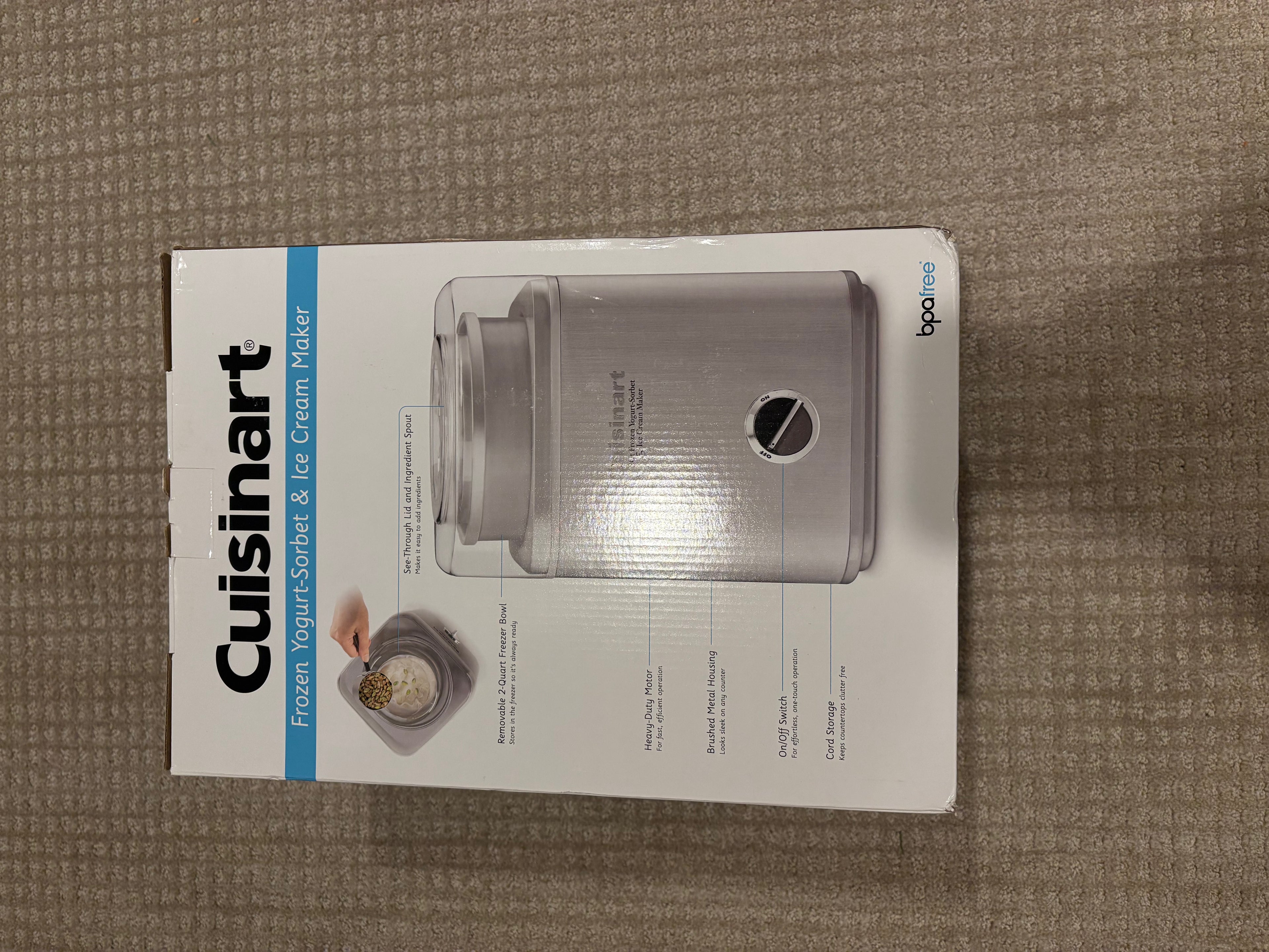 Cuisinart Frozen Yogurt-Sorbet & Ice Cream Maker